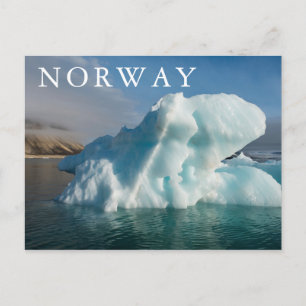 Carte Postale Iceberg dans la baie de Palander, Norvège