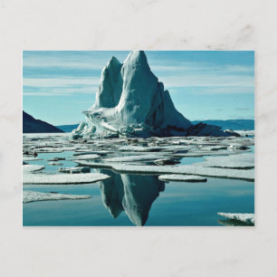 Carte Postale Iceberg, Slidre Fiord, Station météorologique Eure