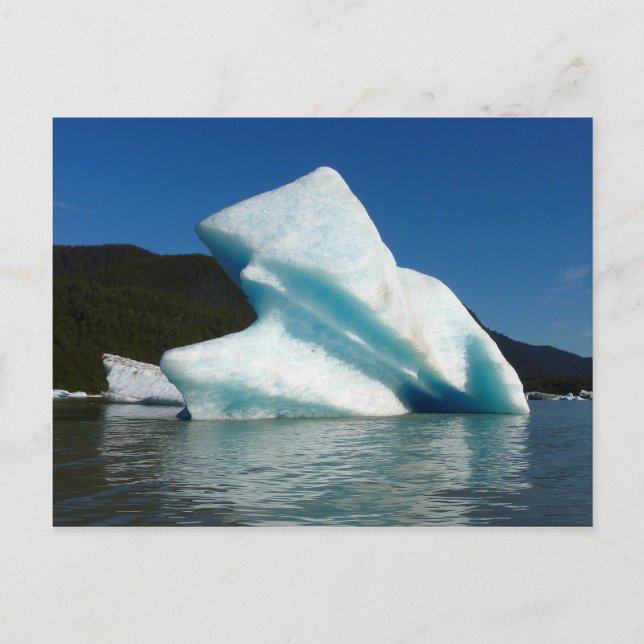 Carte Postale Iceberg sur le lac Mendenhall en Alaska (Devant)