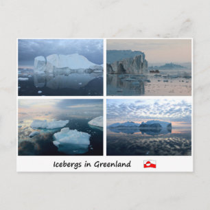 Carte Postale Icebergs au Groenland 3
