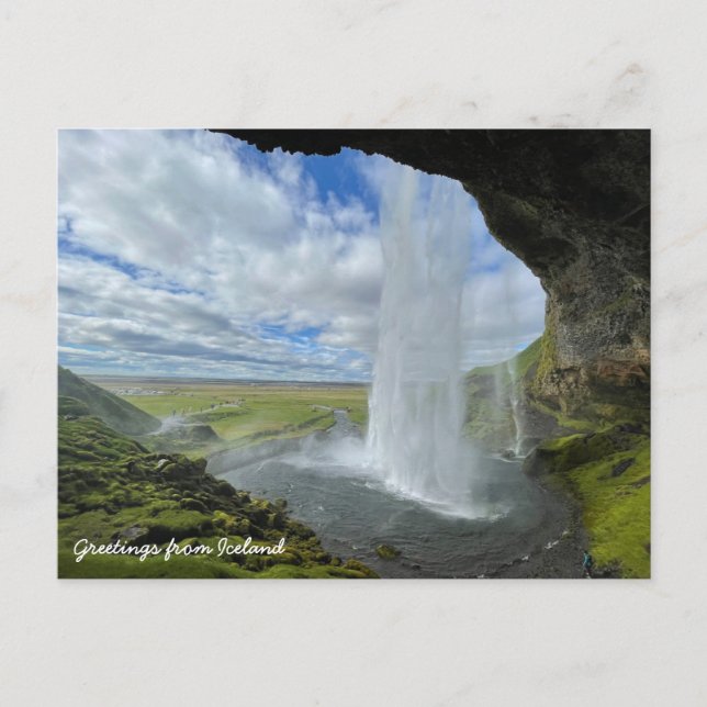 Carte Postale Icelandic waterfall postcard (Devant)