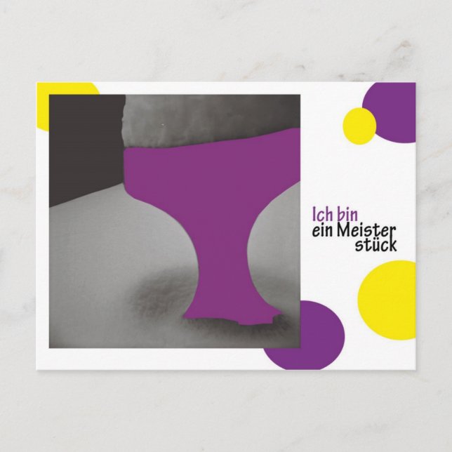 Carte Postale ich bin ein Meisterstueck (Devant)
