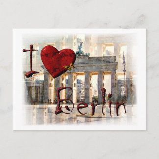 Carte Postale Ich Liebe Berlin