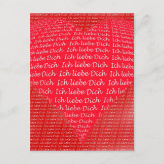 Carte Postale Ich liebe Dich