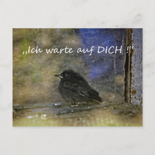 Carte Postale Ich warte auf Dich -