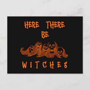 Carte Postale Ici Il Y A Des Sorcières