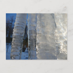 Carte Postale Icicles Abstrait Blue Winter Photographie