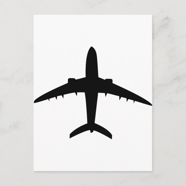Carte Postale icône avion avion (Devant)