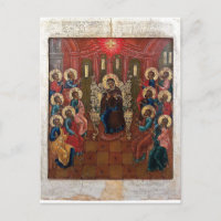 Icône byzantine orthodoxe de la Pentecôte