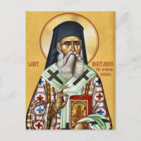 Icône chrétienne orthodoxe de St. Nektarios de l'E