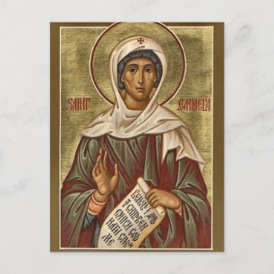 Carte Postale Icône chrétienne orthodoxe de Ste Emilie