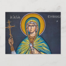 Icône chrétienne orthodoxe de Ste Euphémie