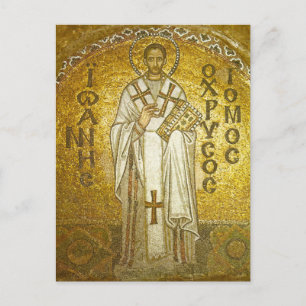 Carte Postale Icône chrétienne orthodoxe St. John Chrysostom