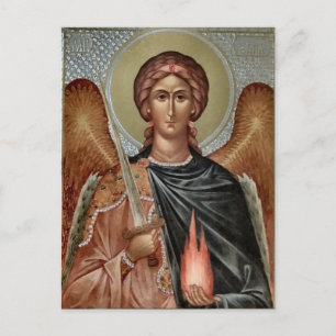 Carte Postale Icône chrétienne orthodoxe St. Uriel Archangel