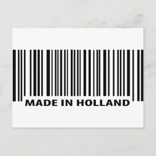 Carte Postale icône de code-barres en hollande