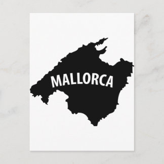 Carte Postale icône de contour de l'espagne de mallorca