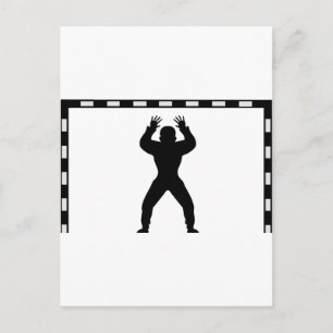 Carte Postale icône de gardien de but de handball