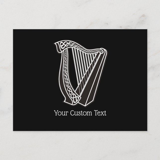 Carte Postale Icône Harpe (Devant)