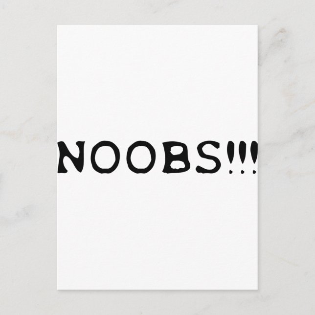 Carte Postale icône NOOBS ! ! ! (Devant)