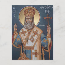 Icône orthodoxe chrétienne de St. Chrysostome de S