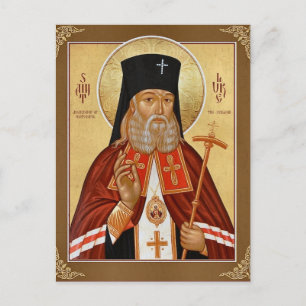 Carte Postale Icône orthodoxe chrétienne de St. Luc le Chirurgie