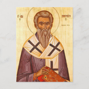 Carte Postale Icône orthodoxe chrétienne de St. Porphyrios de Ga