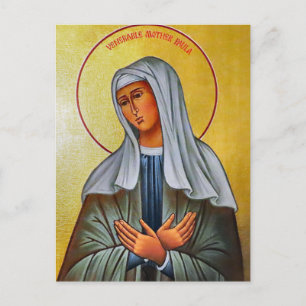 Carte Postale Icône orthodoxe chrétienne de Ste Paula de Rome   