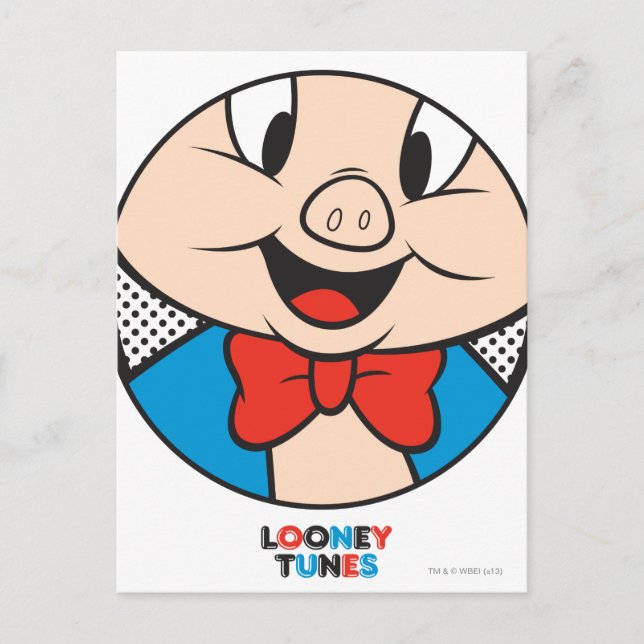 Carte Postale Icône Porky Dotty (Devant)