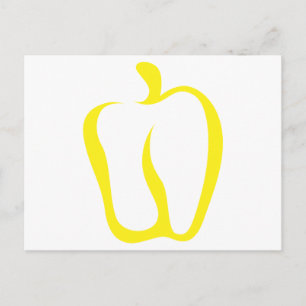 Carte Postale Icône Vegetable Poivre Bell