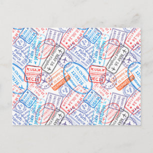 Carte Postale Icône Voyage