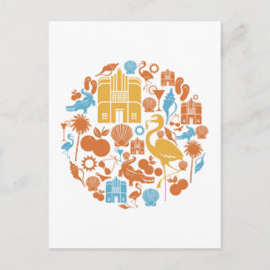 Carte Postale Icônes de Floride