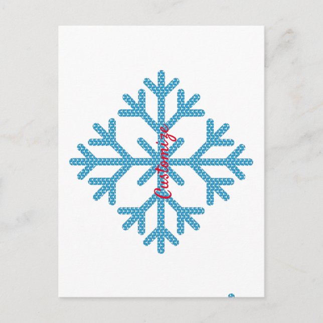 Carte Postale Icy Blue Snowflake Thunder_Cove (Devant)