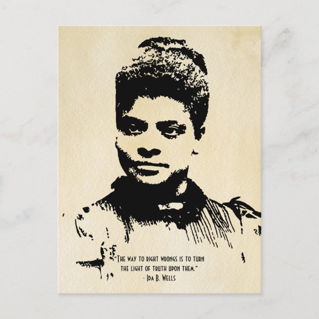 Carte Postale Ida B Wells Light Light Truth Cote (Devant)