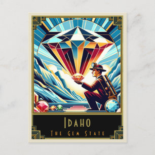 Carte Postale Idaho Art déco
