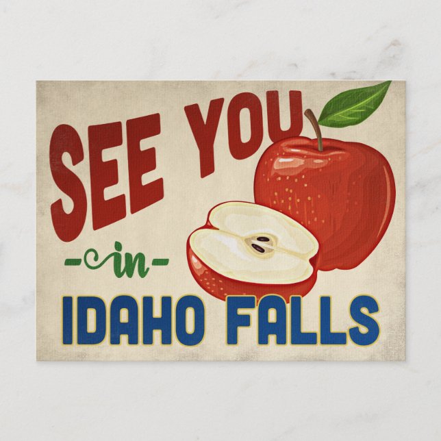 Carte Postale Idaho Falls Idaho Apple - Vintage voyage (Devant)