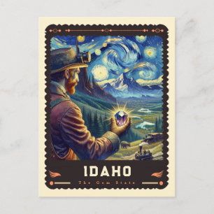 Carte Postale Idaho Inspiré de Vincent Van Gogh