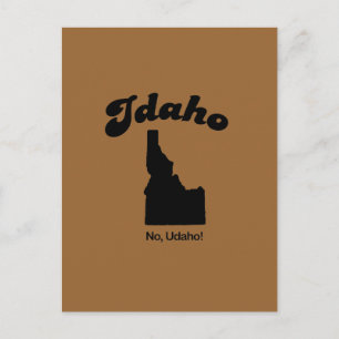 Carte Postale Idaho Motto - No U da ho