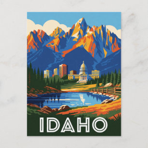 Carte Postale Idaho USA Montagnes Sawtooth Voyage en plein air �