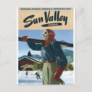 Carte Postale Idaho Vintage Travel poster USA