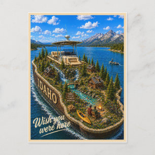 Carte Postale Idaho Vous étiez ici Série des États