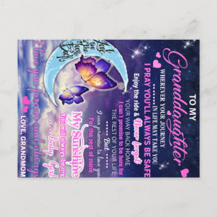 Carte Postale Idée cadeau d'anniversaire papillons pour ma petit