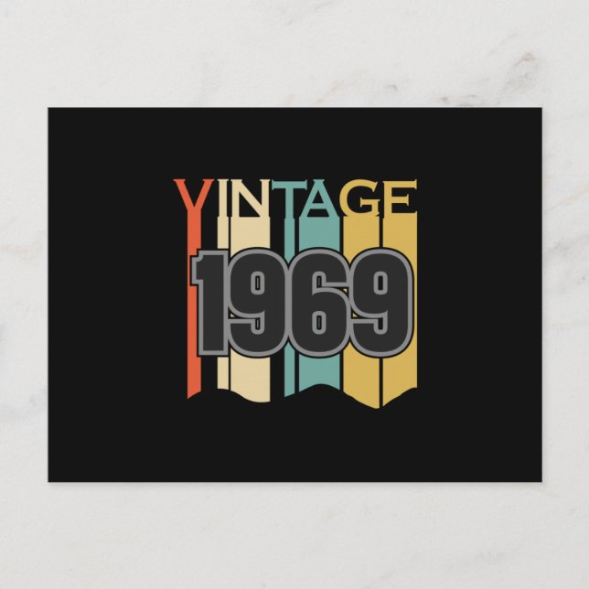 Carte Postale Idée cadeau drôle d'anniversaire de naissance Vint (Devant)