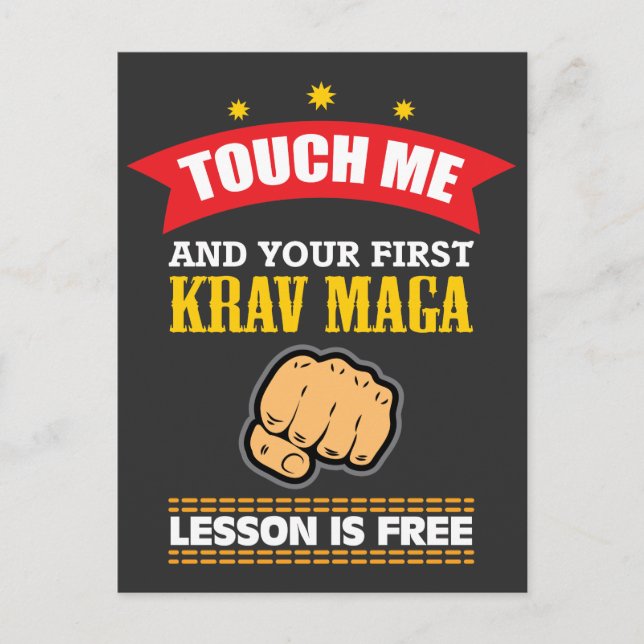 Carte Postale Idée Cadeau Kagera Maga - Funny Martial Arts Shirt (Devant)