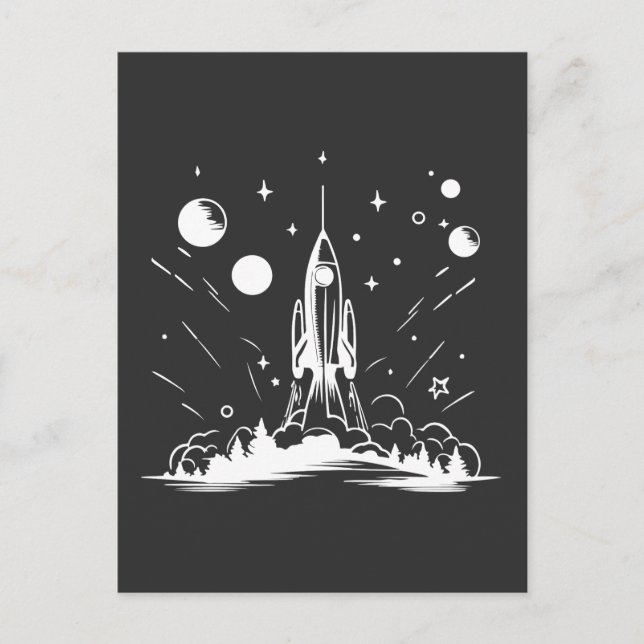Carte Postale idée de cadeau parfait pour les fans d'espace et l (Devant)