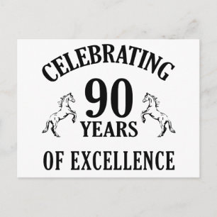 Carte Postale Idées cadeaux 90e anniversaire élégant