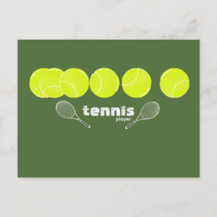 Carte Postale idées pour un joueur de tennis