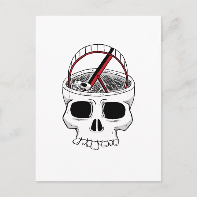 Carte Postale Idiot skull (Devant)