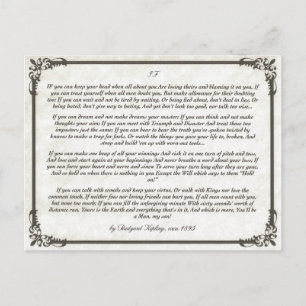 Carte Postale IF = un poème inspirant pour les jeunes hommes