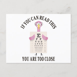 Carte Postale If you can read this you are too close