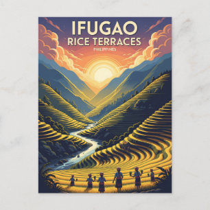 Carte Postale Ifugao Rice Terrasses Philippines Travel